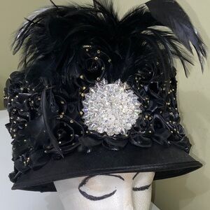 Beautiful Black Dress / Church Hat by Ashro